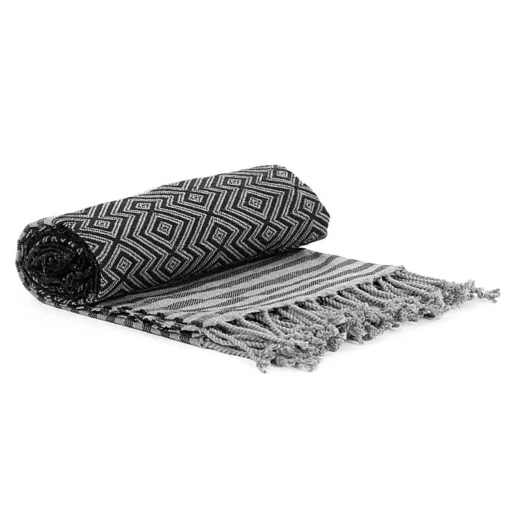Toalla para Yoga Ottoman para hammam negra