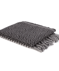Toalla para Yoga Ottoman para hammam negra