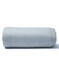 Toalla de yoga gris claro con puntos de PVC
