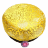 Zafu de Yoga meditación motivos Flores de Loto color oro