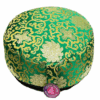 Zafu de Yoga meditación Flor de Loto verde