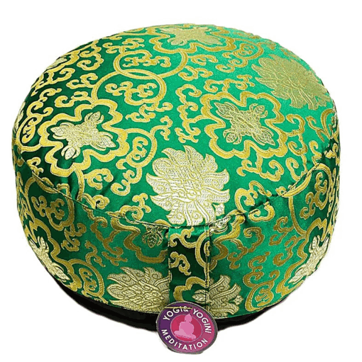 Zafu de Yoga meditación Flor de Loto verde