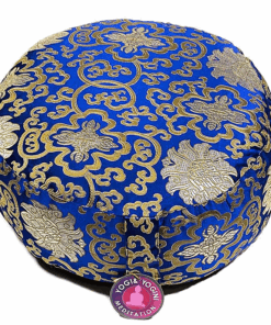 Zafu de Yoga meditación Flor de Loto azul