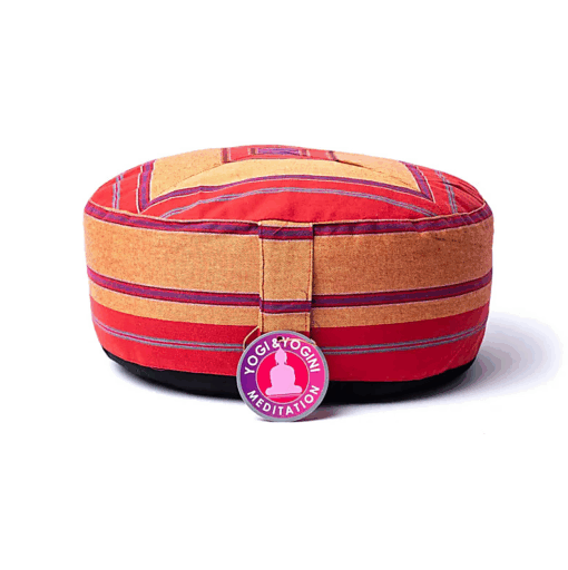 Zafu de Yoga meditación multicolor - rojo/rosa