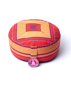 Zafu de Yoga meditación multicolor - rojo/rosa