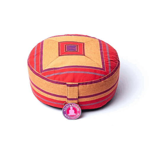 Zafu de Yoga meditación multicolor - rojo/rosa