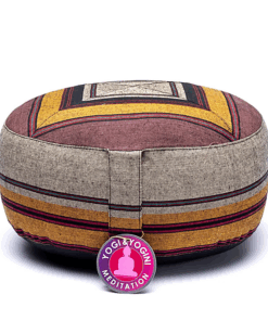 Zafu de Yoga meditación multicolor - gris/amarillo
