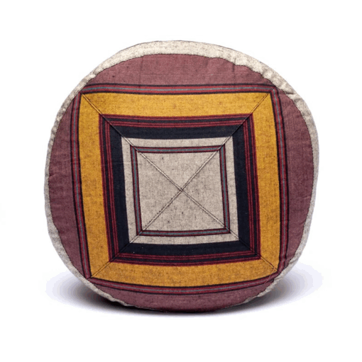 Zafu de Yoga meditación multicolor - gris/amarillo