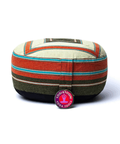 Zafu de Yoga meditación multicolor verde/verde oscuro