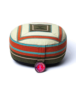 Zafu de Yoga meditación multicolor verde/verde oscuro