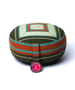 Zafu de Yoga meditación multicolor verde/verde oscuro