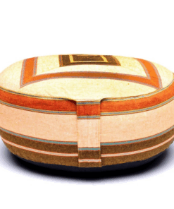 Zafu de Yoga meditación multicolor - crema/naranja