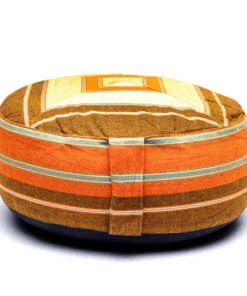 Zafu de Yoga meditación multicolor - crema/naranja