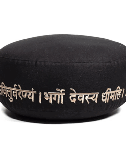 Zafu de Yoga meditación Gayatri mantra de algodón BIO