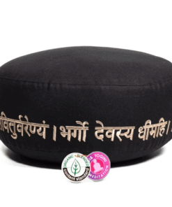 Zafu de Yoga meditación Gayatri mantra de algodón BIO