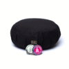Zafu de Yoga meditación negro de algodón orgánico
