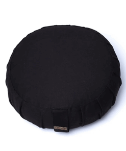 Zafu de Yoga meditación negro de algodón orgánico