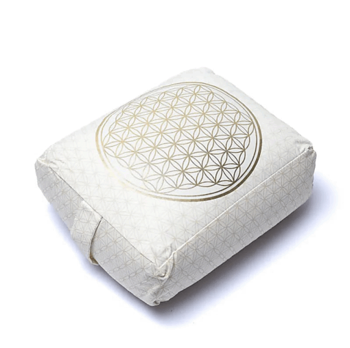 Bolster Yoga rectangular flor de la vida algodón orgánico