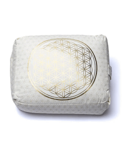 Bolster Yoga rectangular flor de la vida algodón orgánico