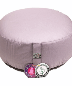Zafu de Yoga meditación gris pardo de algodón BIO