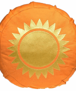 Zafu de Yoga meditacion Sol para niños de algodón BIO