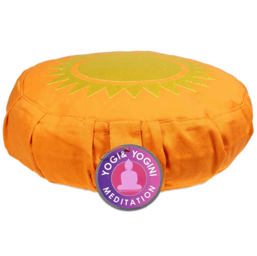Zafu de Yoga meditacion Sol para niños de algodón BIO