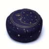 Zafu de Yoga meditación Luna azul marino algodón orgánico