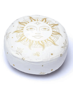 Zafu de Yoga meditación Sol blanco algodón orgánico