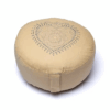 Zafu de Yoga meditación Corazón beige algodón orgánico