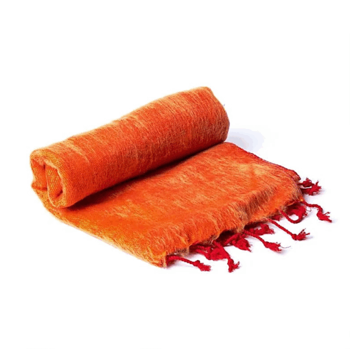 Manta de Yoga meditación - color naranja/rojo