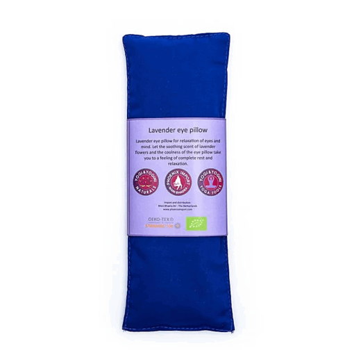 Almohadilla Ojos para Yoga y Pilates lavanda BIO azul