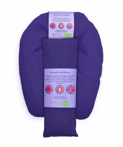 Almohadilla Ojos/Cuello para Yoga y Pilates Lavanda BIO violeta oscuro