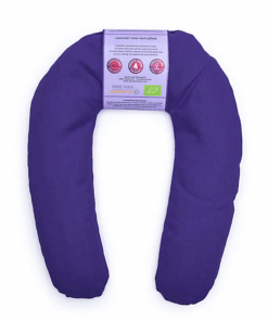 Almohadilla Cuello para Yoga y Pilates Lavanda BIO violeta oscuro