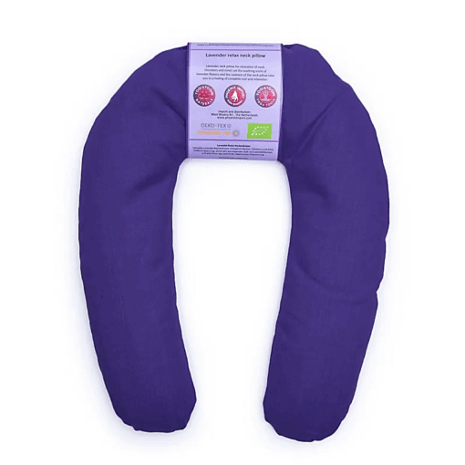 Almohadilla Cuello para Yoga y Pilates Lavanda BIO violeta oscuro
