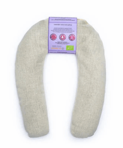 Almohadilla Cuello para Yoga y Pilates Lavanda BIO Beige