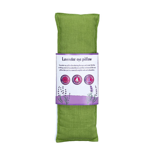 Almohadilla Ojos para Yoga y Pilates Lavanda BIO verde oliva