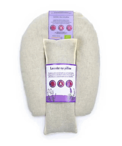 Almohadilla Ojos/Cuello para Yoga y Pilates Lavanda BIO Beige