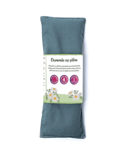 Almohadilla Ojos para Yoga y Pilates manzanilla con semillas de lino BIO verde oscuro