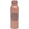 Botella para Yoga y Pilates de cobre con Flor de la vida imprimido