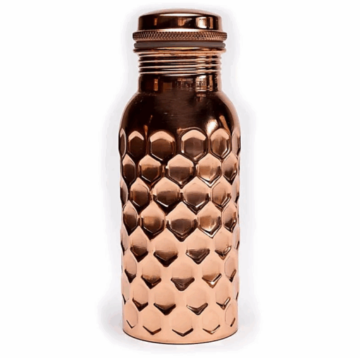 Botella para Yoga y Pilates de cobre martillada