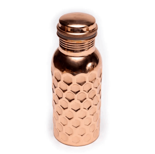 Botella para Yoga y Pilates de cobre martillada