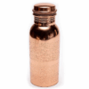 Botella para Yoga y Pilates de cobre con diseño floral grabado