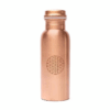 Botella para Yoga y Pilates de cobre con Flor de la Vida grabado a láser