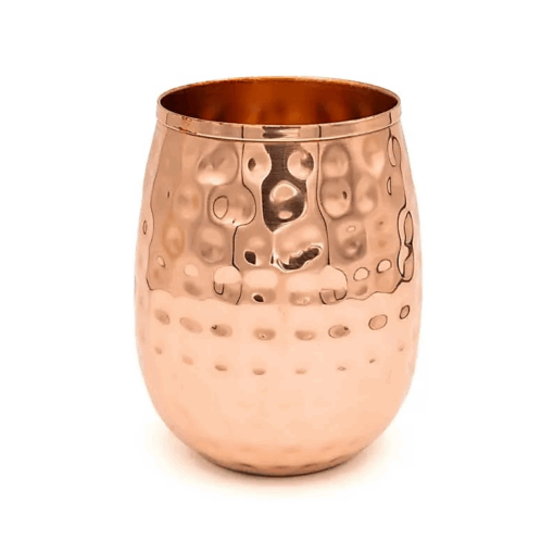 Vaso de cobre para Yoga y Pilates martillado - Dos Unidades