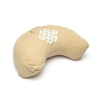 Zafu de Yoga meditación media luna nudo infinito beige algodón orgánico