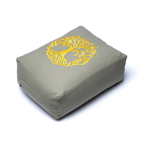 bolster rectangular Árbol de la vida de algodón orgánico