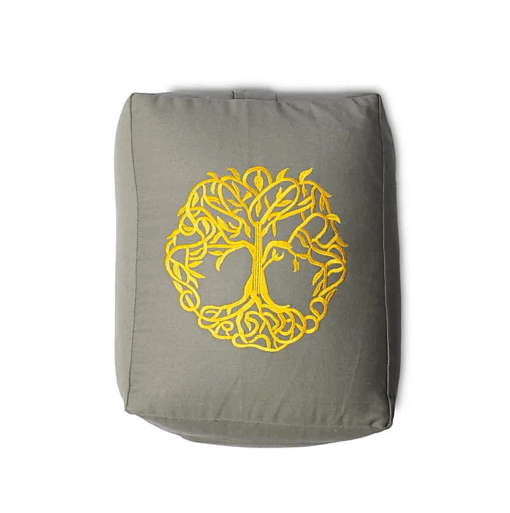 bolster rectangular Árbol de la vida de algodón orgánico