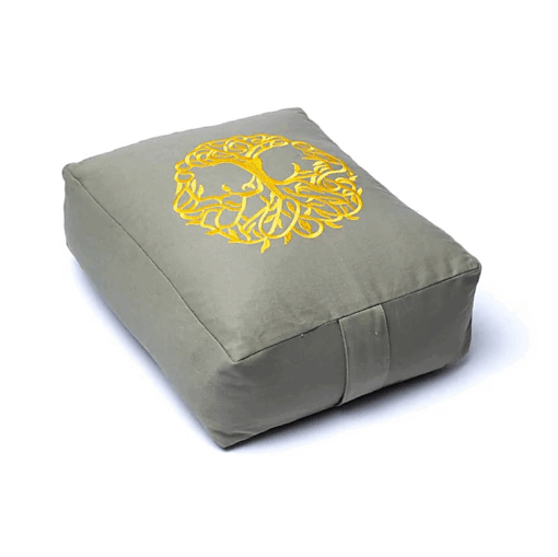 bolster rectangular Árbol de la vida de algodón orgánico