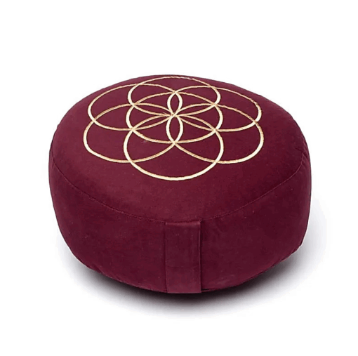 Zafu de Yoga meditación Semilla de la Vida