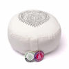 Zafu de Yoga meditación corazón color crudo algodón bio